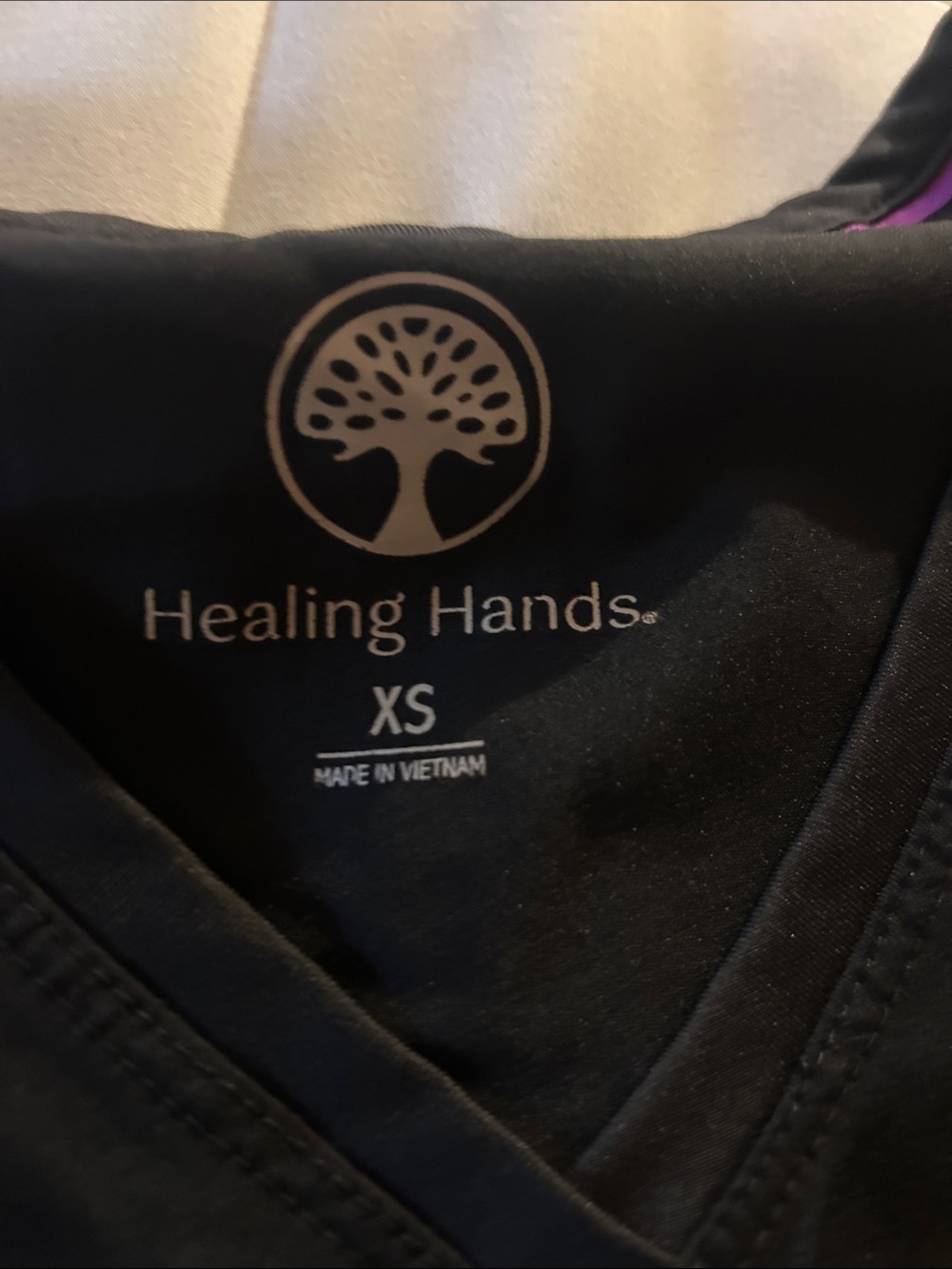 healing hands Women's Black Track Joggers and top set - Picture 2 of 7